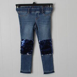 Girls Gap High Stretch Jegging Ankle Elastic Waist Size 7 Regular Jeans